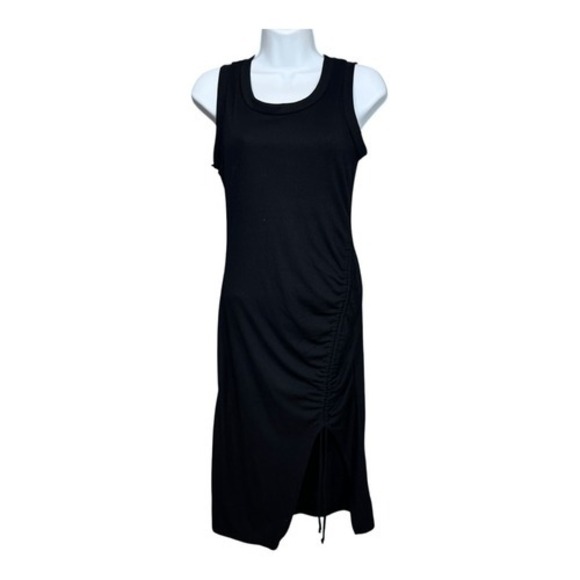 No Brand Dresses & Skirts - 21 SAINTS CASUAL MIDI DRESS W/SIDE SLIT & ADJUSTABLE RUCHING